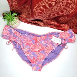 Time and Tru Swimsuit Bottom Floral Print Size 3X 24W-26W NWT